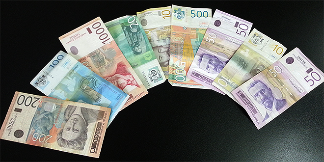 Dinar miruje, srednji kurs prema evru 117,7414