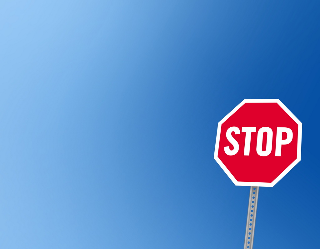 Tip stop. Stop sign yba skin. 1 sign.